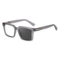Square Photochromic Spring Hinge Anti Blue Light UV400 Protection Sunglasses