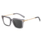 Square Spring Hinge Photochromic Blue Light Blocking UV400 Sunglasses