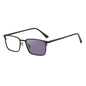 Rectangle Metal Spring Hinge Photochromic Anti Blue Light UV400 Sunglasses