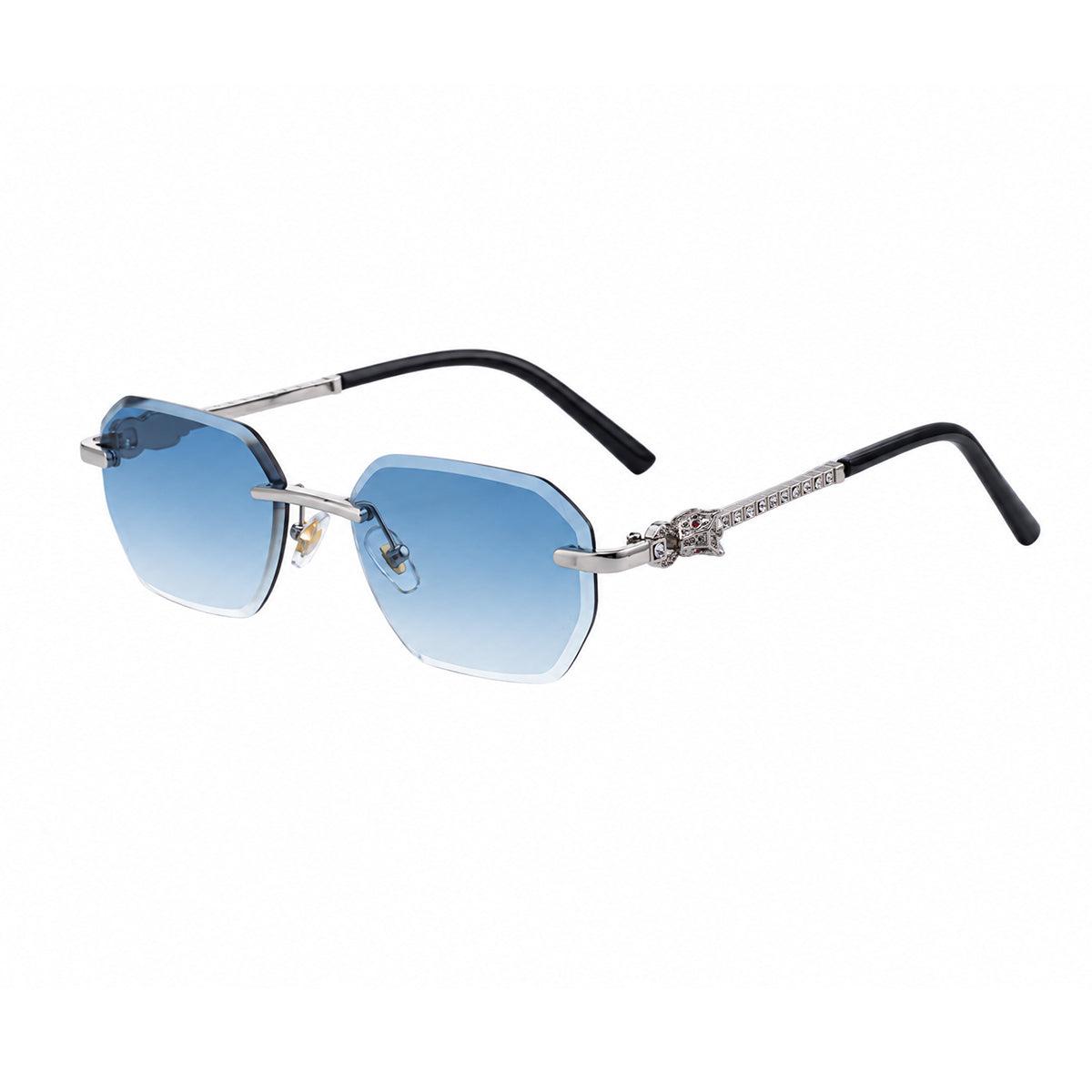 Fashion Rimless UV400 Protection Shades Sun Glasses Sunglasses